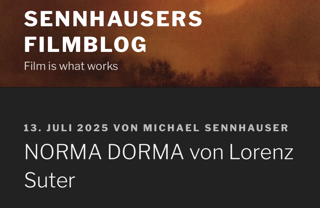 Artikel über "NORMA DORMA" von Sennhauser