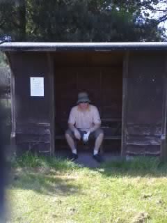We had a round of golf but Simon had to have a sit down half way through bless
