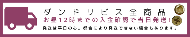 ダンドリビス　お昼12時までの入金確認で当日発送可能