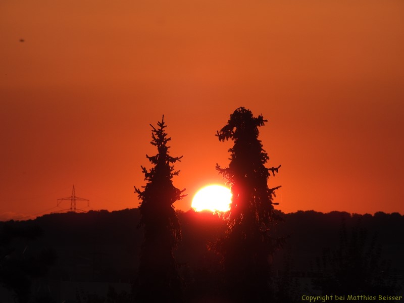 Lass uns in den Sonnenuntergang gehen.