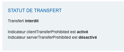 Transfert interdit : à débloquer chez votre Registrar