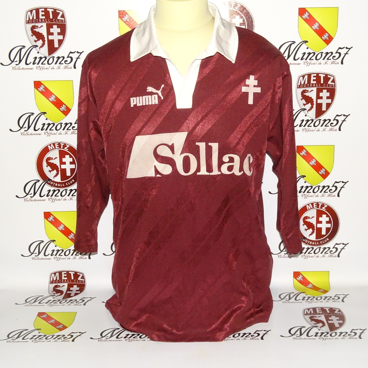 saison 1990/1991 - maillot porté fc metz