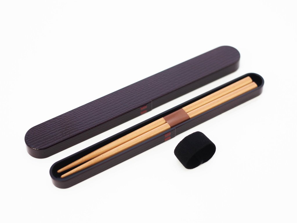 *Chopstick-Set "Wappa wood tone" dark brown