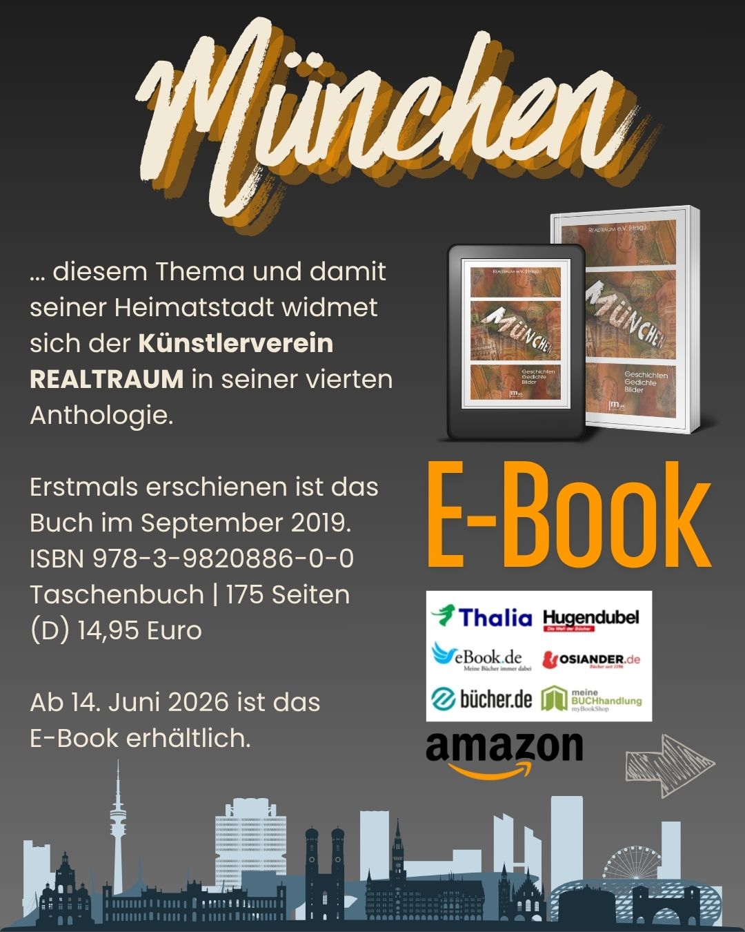 Die Anthologie "München - Geschichten, Gedichte, Bilder" nun als E-Book
