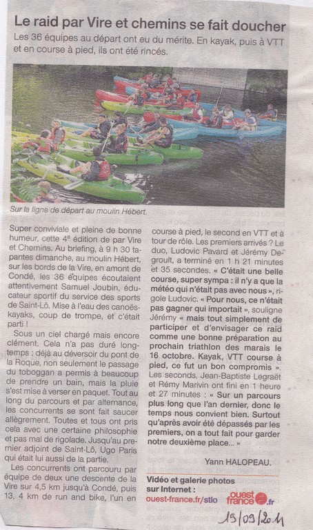 Ouest-France - 19 septembre 2011