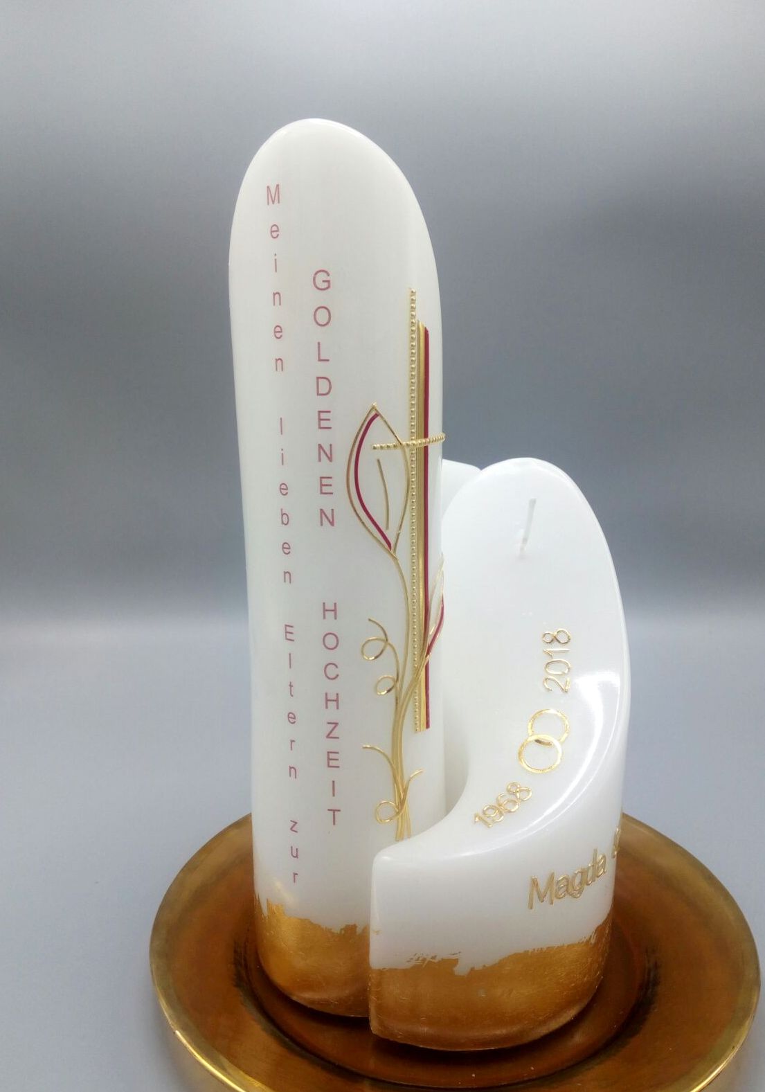 Geschenkkerze Zur Diamantenen Hochzeit Creativanita