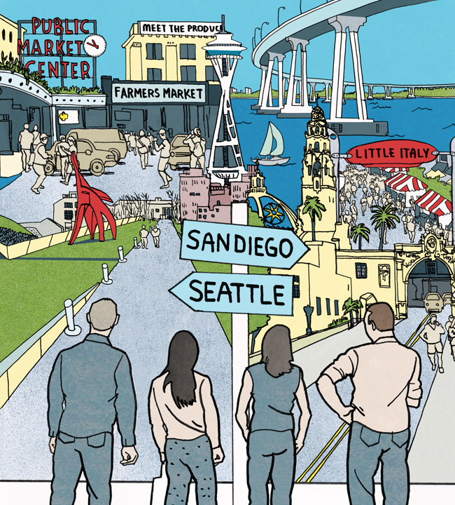 San Diego Magazine - "Opposite Ends of the Same Coast"