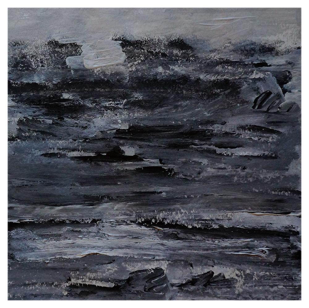 Sturm im Meer vor Saint Clair, 40 x 40 cm, 27.11.2014, copy right by martin uebele