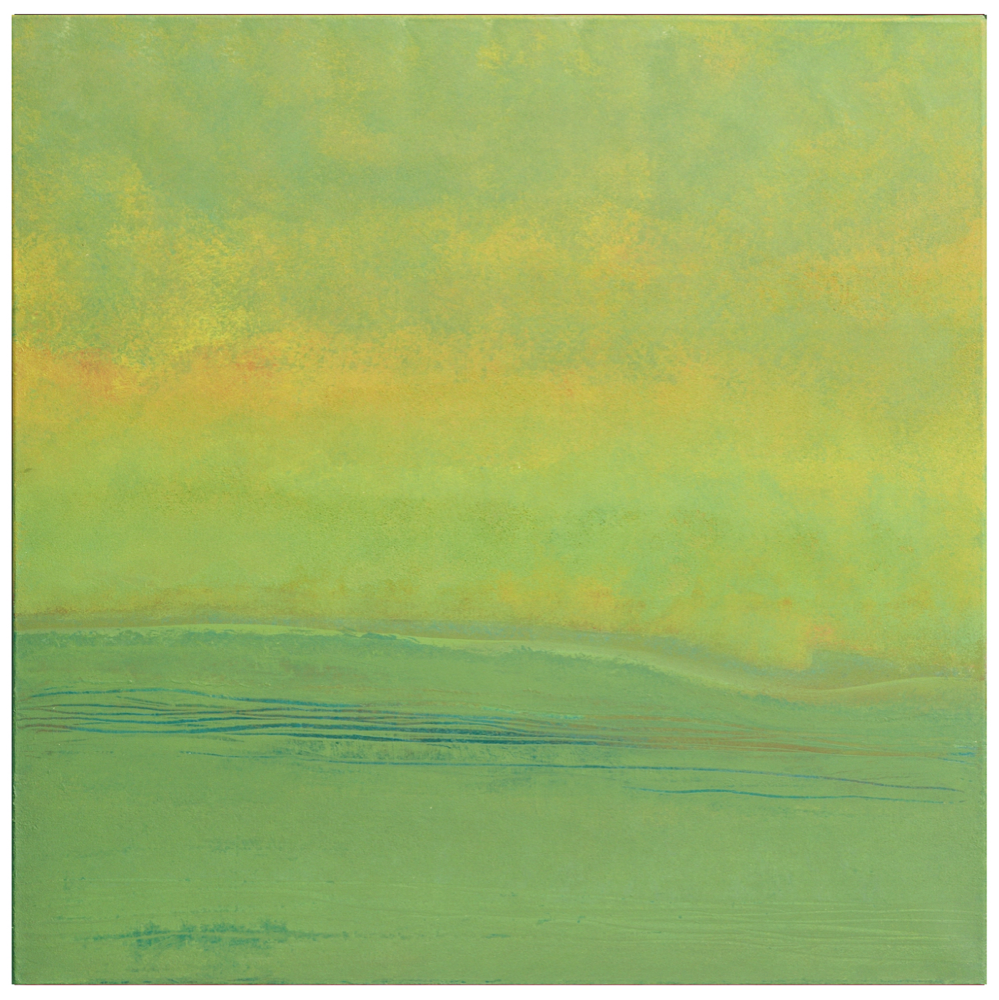 Sommer in Zürich, 80x80cm, verkauft, Copyright by Martin Uebele