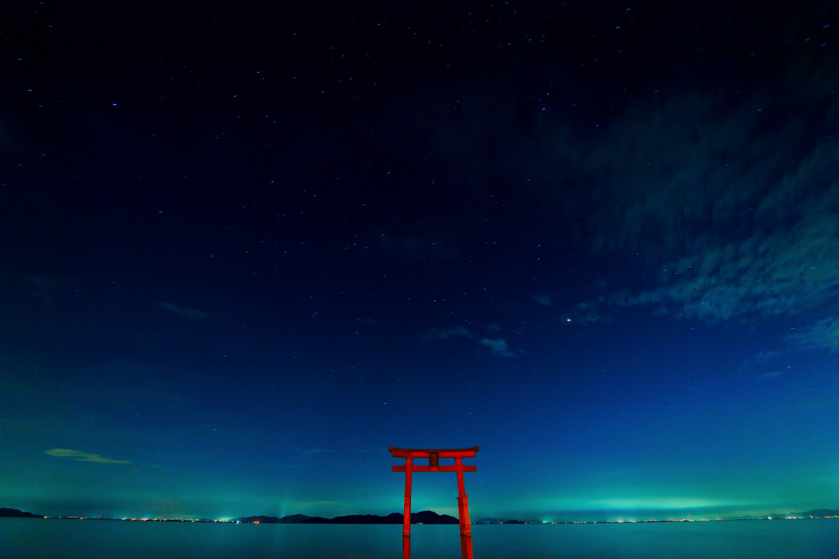 白鬚神社と星空を撮影 滋賀県高島市 18 8 13 お気ままに Okimamani 白鬚神社と星空を撮影 滋賀県高島市 18 8 13 お気ままに Okimamani