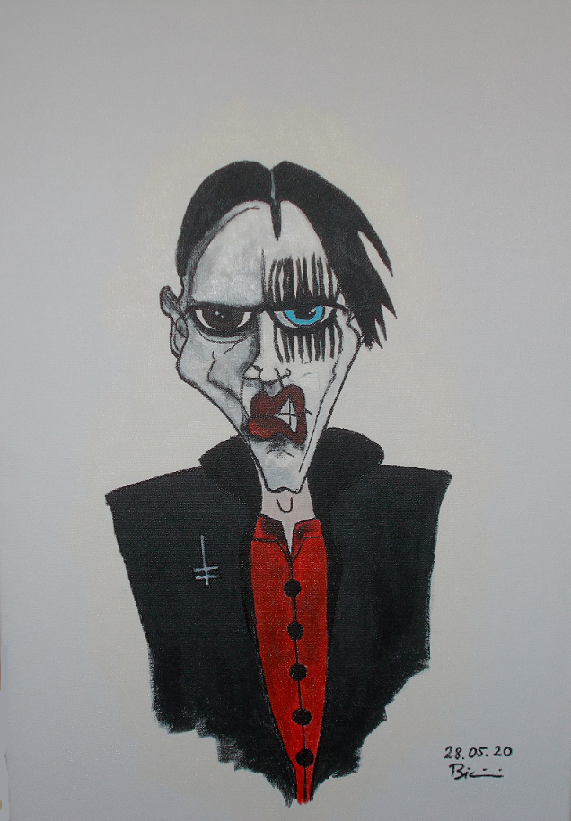 Titel: Marilyn Manson, Größe: 40 cm x 60 cm, Preis: 120,00 Euro