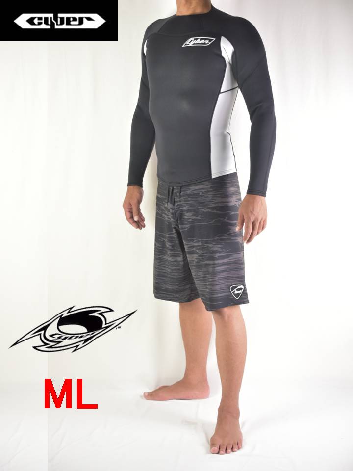 【あ】Cyber スプリング ウェットスーツ ブラックML CYBER (サイバー） ML スプリング ウェットスーツ 2024 MENS