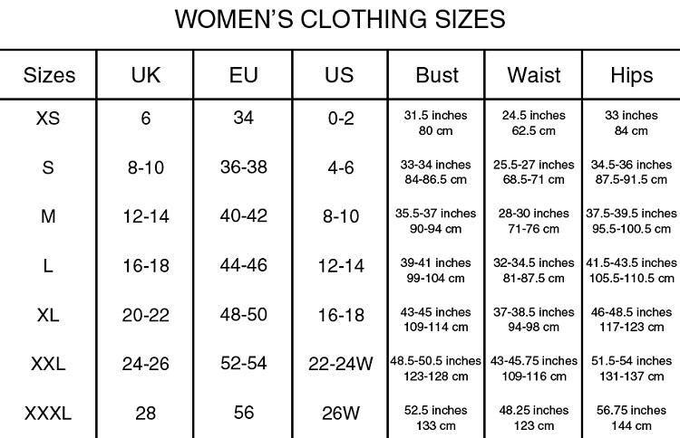 SIZE CHART! - sunshine by hester