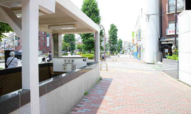 千川駅前の風景