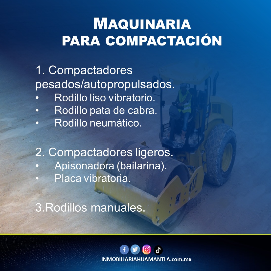 Maquinaria para compactacion