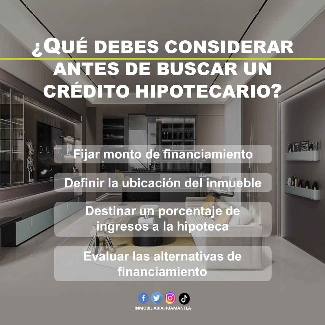Que debes considerar antes de buscar un credito hipotecario