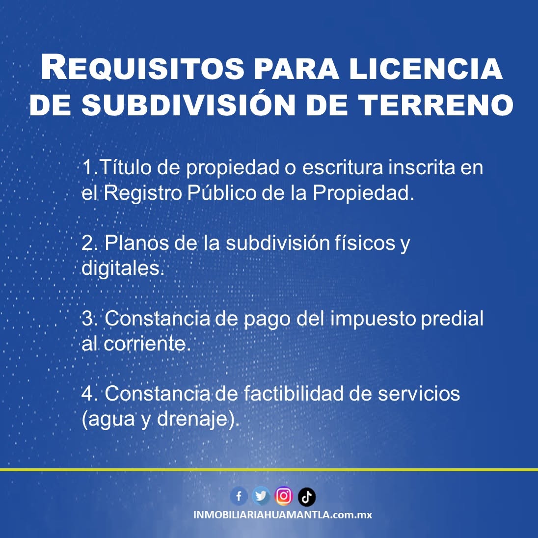 Requisitos para licencia de subdivision de terreno