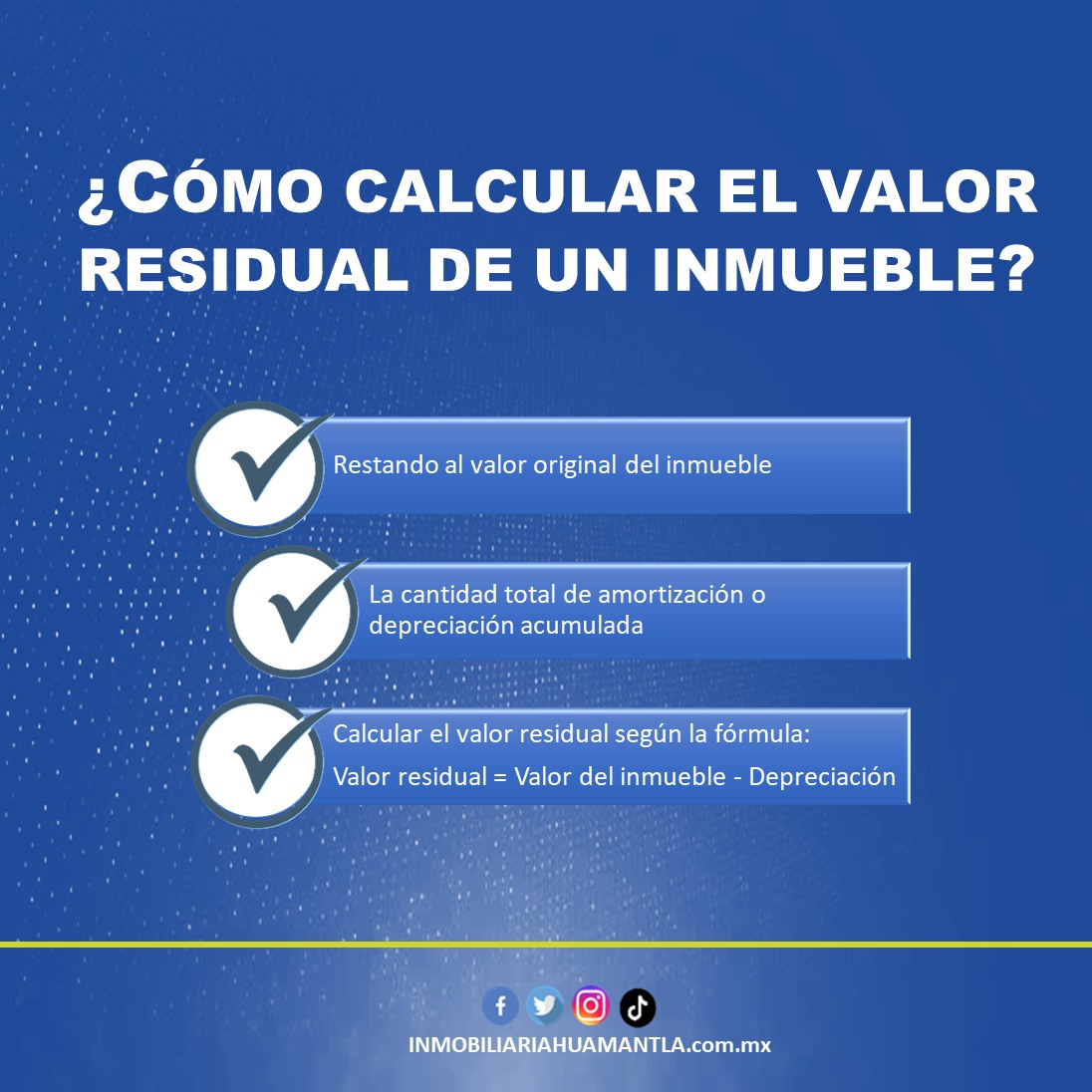 Como calcular el valor residual de un inmueble