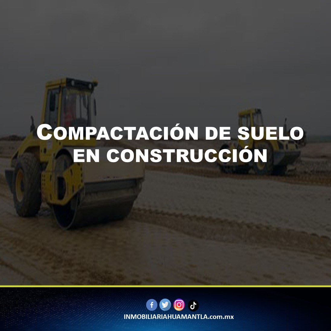 Compactacion de suelo en construccion
