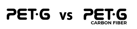 Comparativa filamento Recreus PETG vs PETG Fibra de Carbono