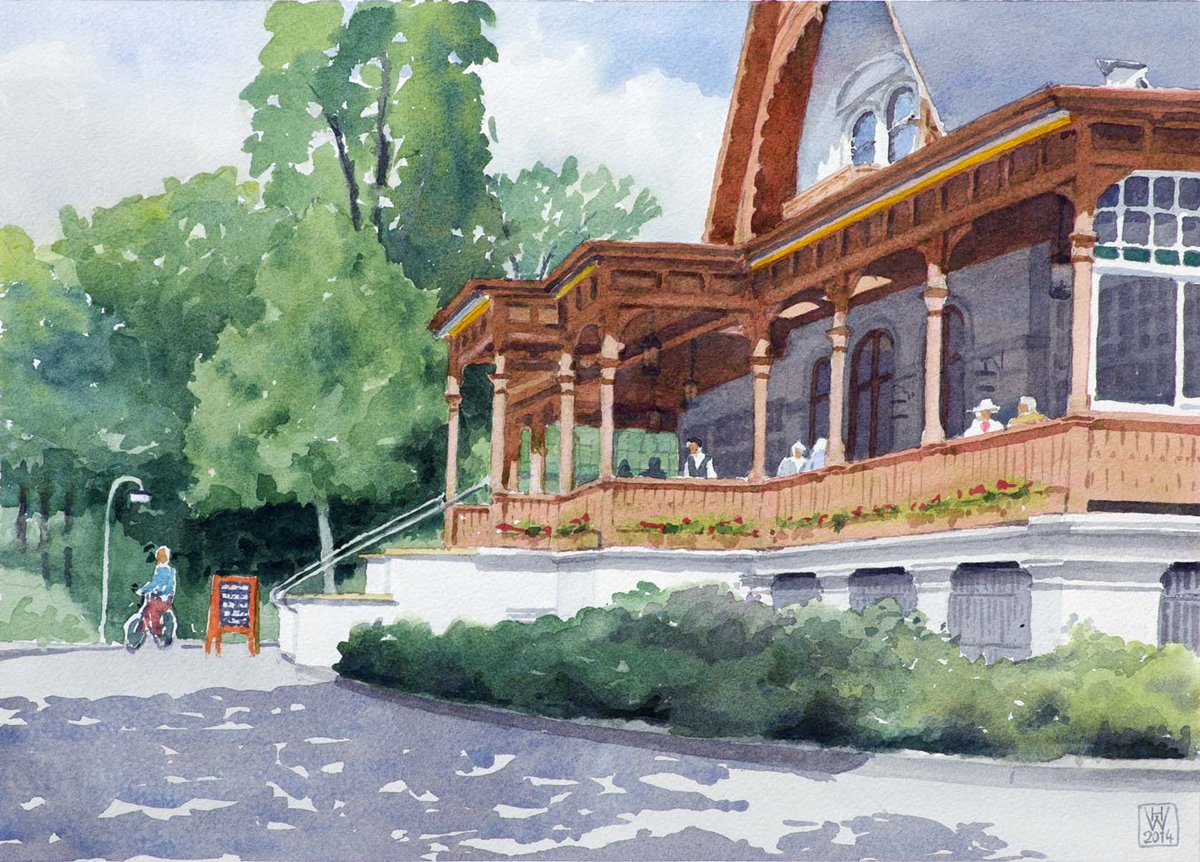 Meierei, Bremer Bürgerpark - Aquarell 27,5x38 cm