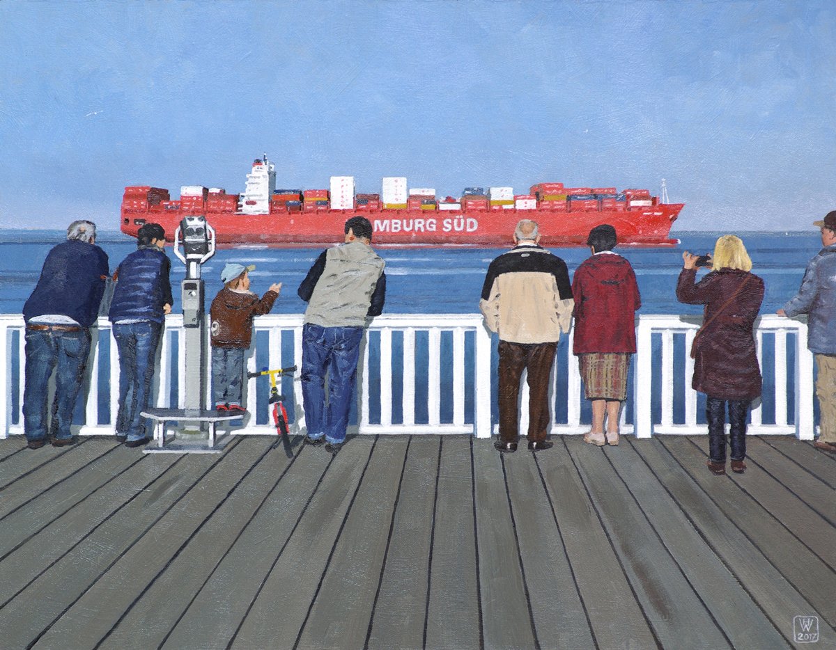 Alte Liebe, Cuxhaven - Öl auf Malplatte  37x47 cm