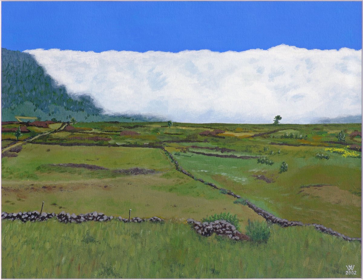 Passatwolken, Insel La Palma - Acryl  36x48 cm  NFS