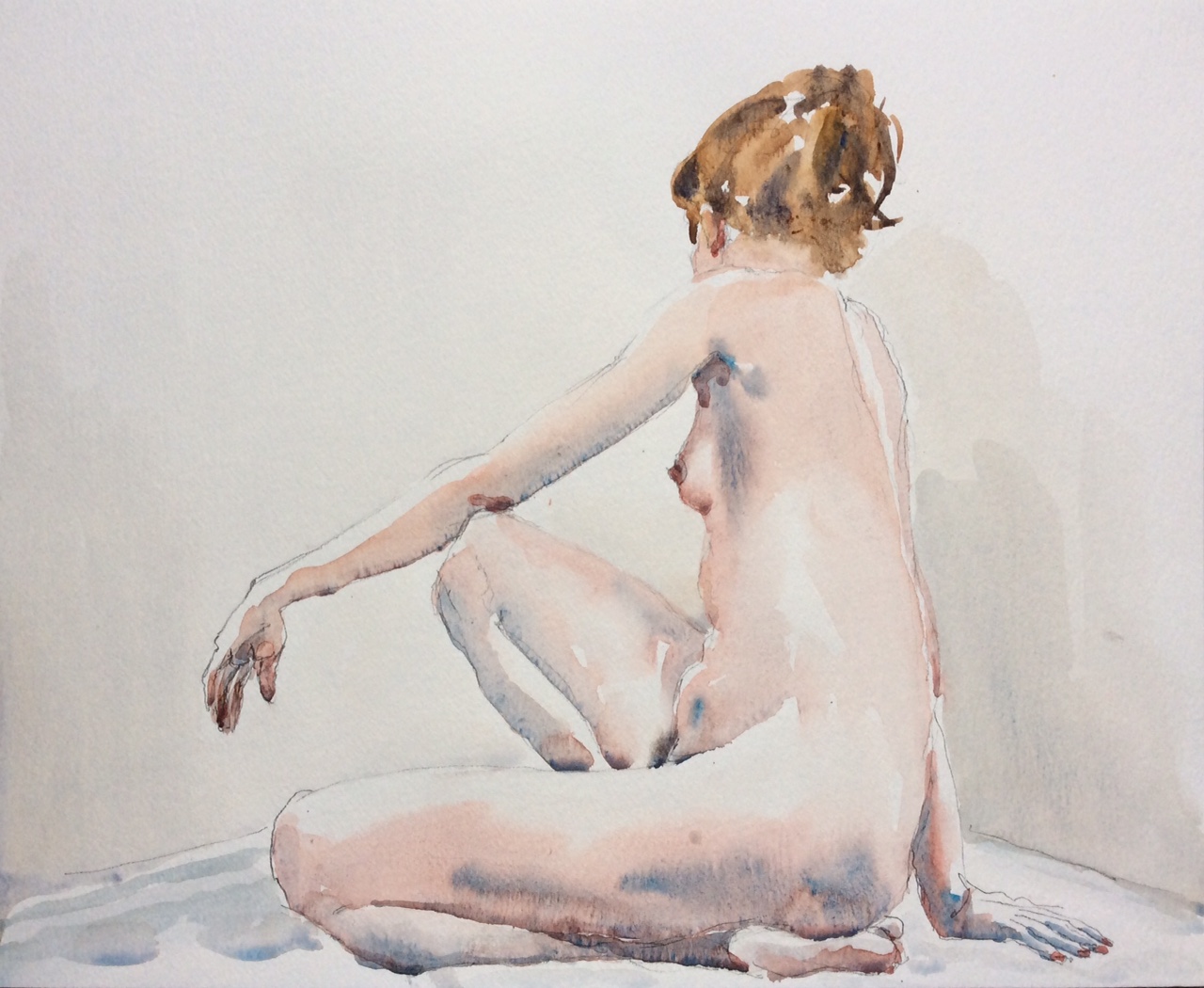 Akt 4, Aquarell 32x40 cm