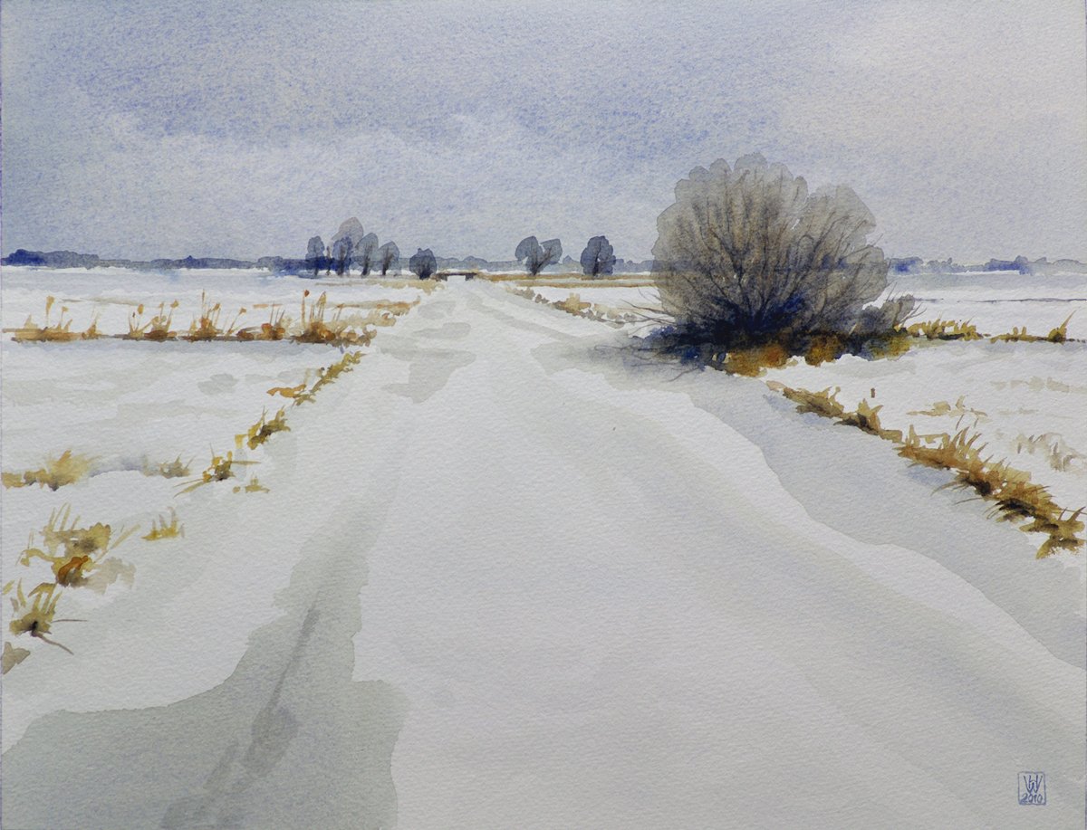 Fleet, St. Jürgen - Aquarell 33x43 cm