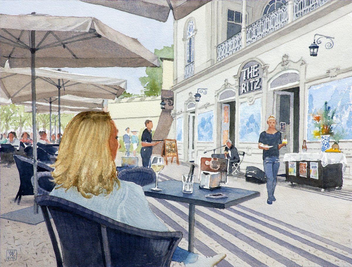The Ritz, Funchal, Madeira - Aquarell  31,5x41,5 cm