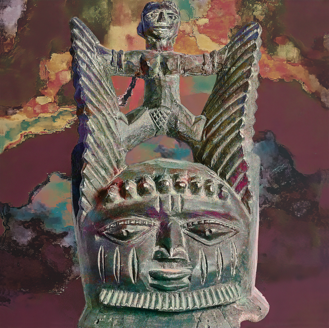 01 Arte primitivo africano.  80 x 80 cm  Precio: 1.100 €, con edició de 5 ejemplares, (Edición única + 50 %)