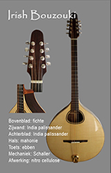 Handgemaakt Irish Bouzouki