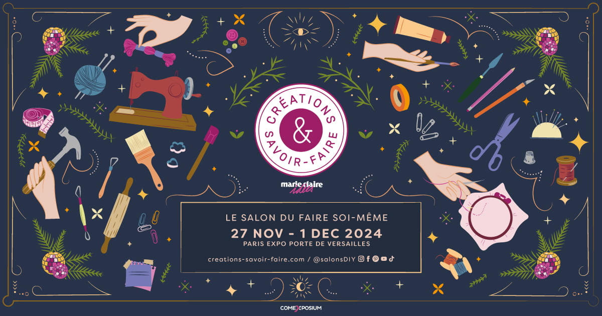 Viens me rencontrer au Salon Créations & Savoir-faire 2024 !