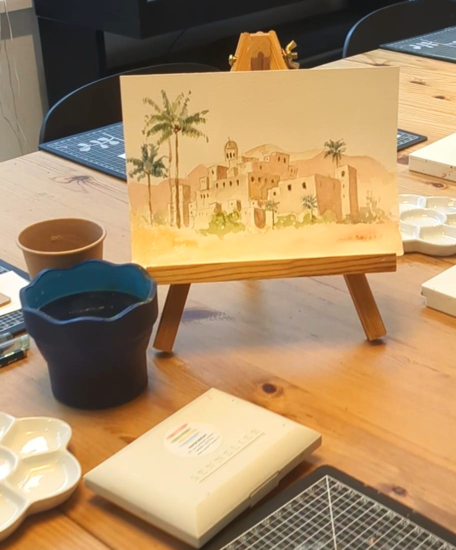 L’Égypte à l’aquarelle : capturer la lumière et l’immensité