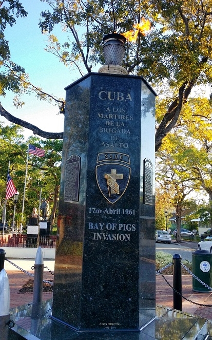 Ein Denkmal zur "Bay of Pigs Invasion" in Little Havanna, Miami