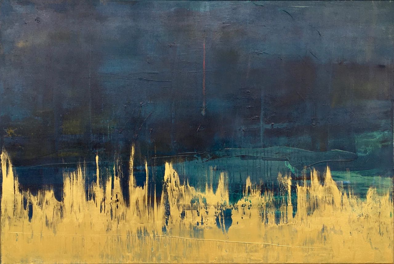 "Eruption des Lichtes I" 120 x 80 cm (2018)