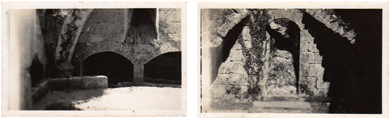 Images des fouilles de la crypte ossuaire en 1923