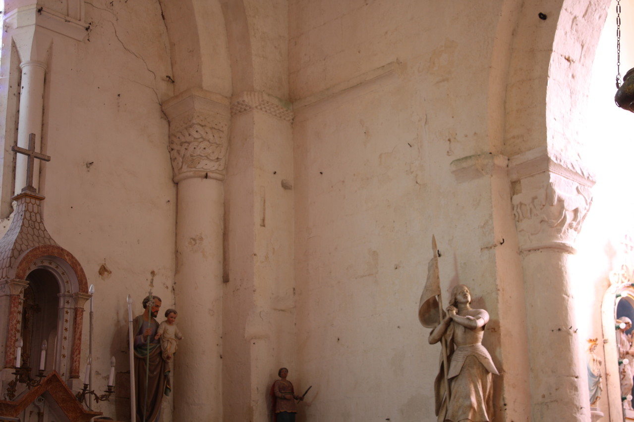 vue de la croisée depuis l'intérieur de l'église