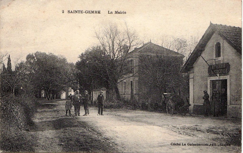 L’ancienne mairie, l’école, vers 1917