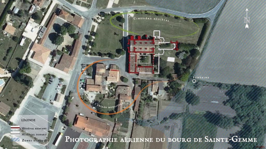 Le site du prieuré de Sainte-Gemme