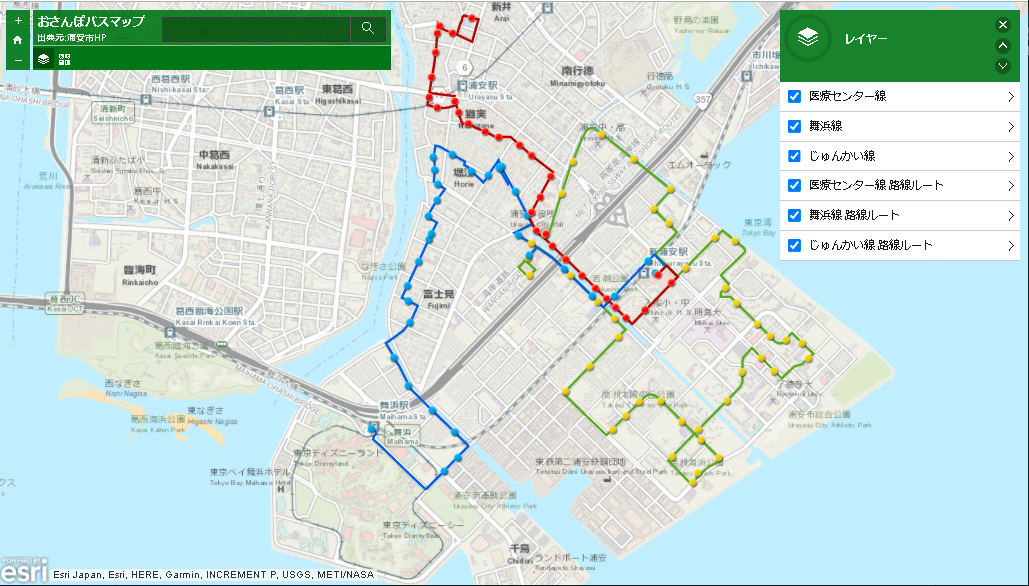 おさんぽバス の路線マップを更新しました Gisやデータ活用 まちづくりゲーム等に取組む浦安のcivictech団体です おさんぽバス の路線マップを更新しました Gisやデータ活用 まちづくりゲーム等に取組む浦安のcivictech団体です