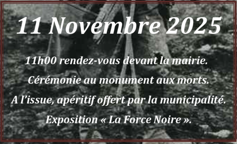 Commémoration de l'armistice du 11 novembre