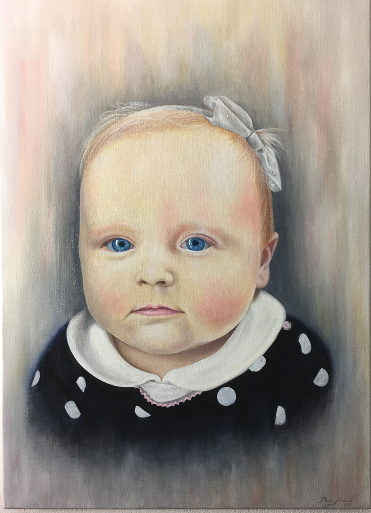 Noa, olieverf op linnen 50x70 cm (in opdracht gemaakt)