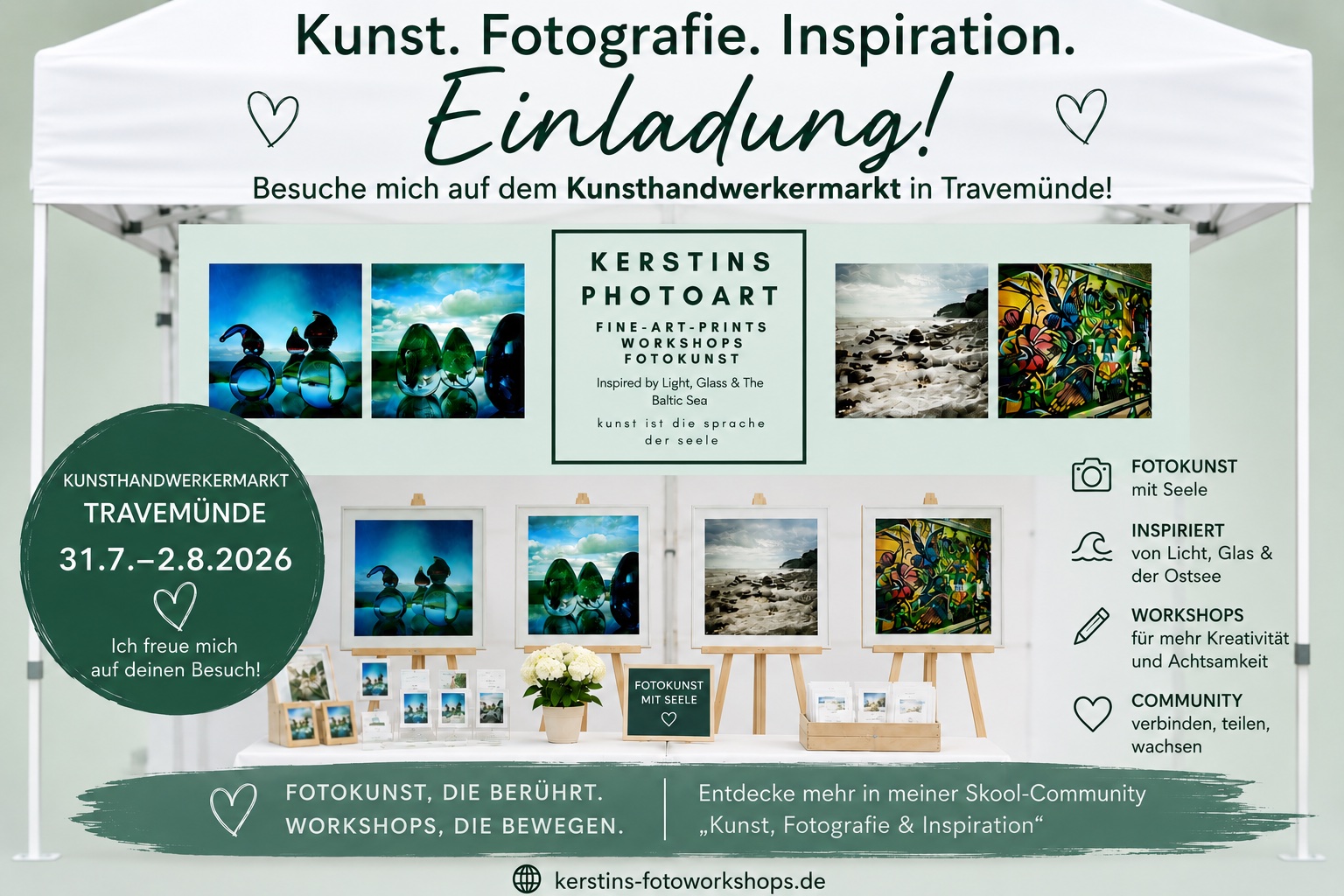 PRÄMIERE FÜR KERSTINS PHOTO ART IN TRAVEMÜNDE!