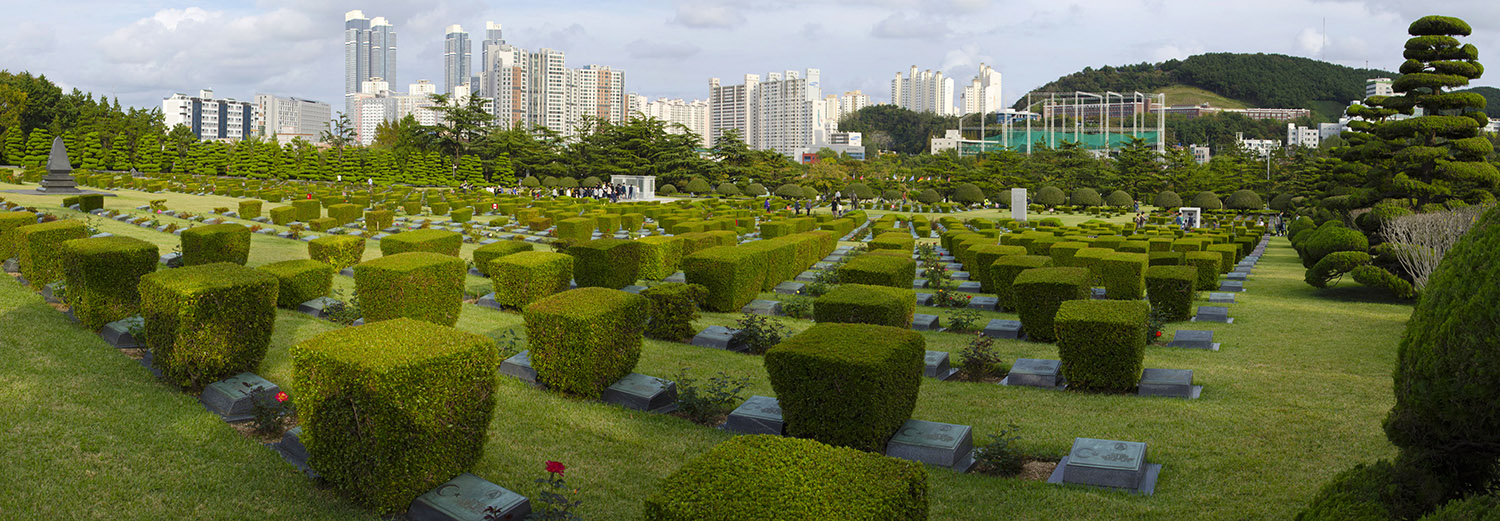 Busan, cimetière du Memorial des Nations Unies