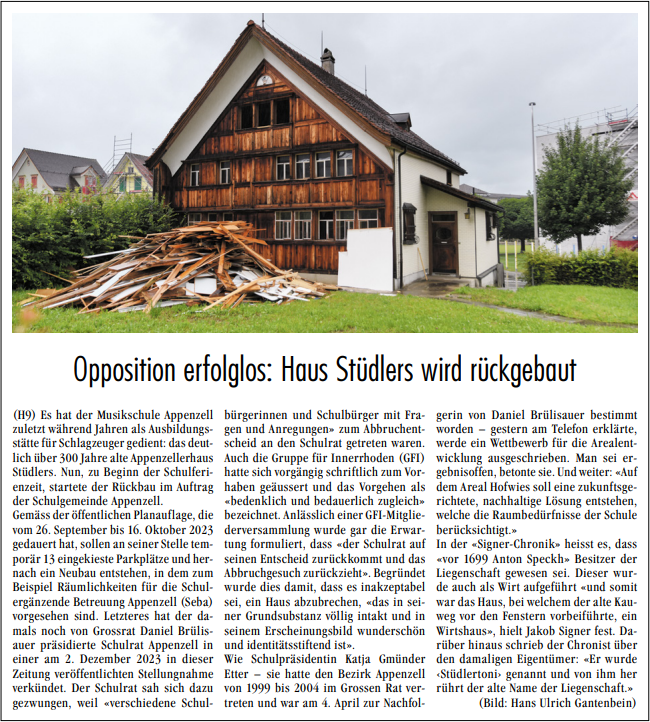 Bild: Appenzeller Zeitung