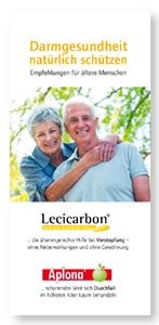 Titel Flyer:  Darmgesundheit natürlich: Empfehlungen für ältere Menschen