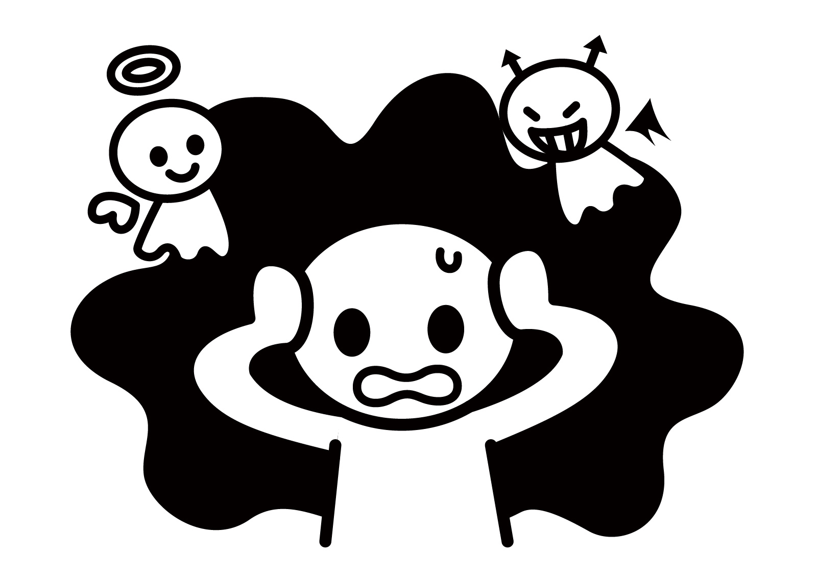 No.2856『天使のささやきと悪魔のささやき』
