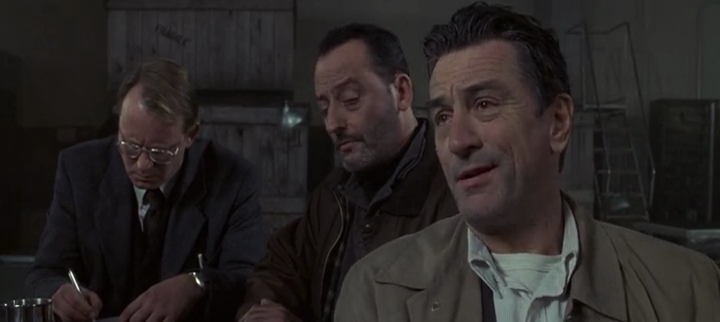 Robert De Niro & Jean Reno / Established  Group in Manuscript Coming For A Chromed Case / Business-Dressed Alike / Checking out the Specifications and Clues