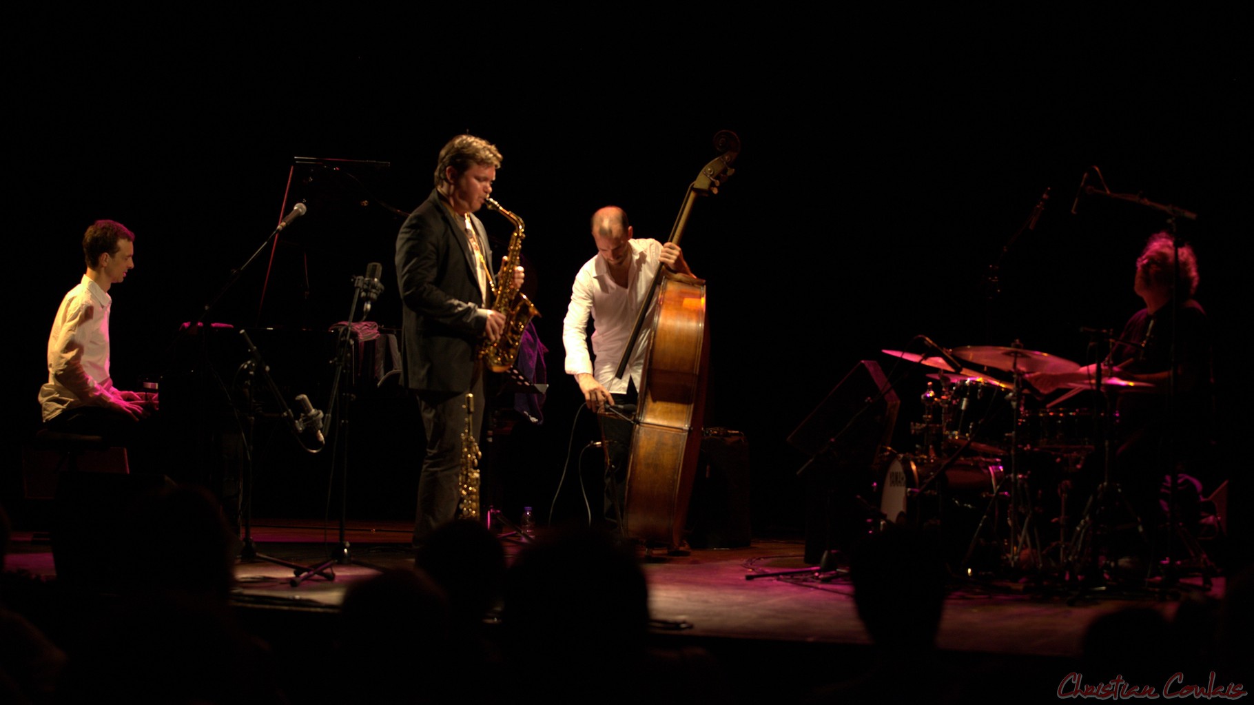 Festival JAZZ360 2014, Baptiste Herbin Quartet feat André Ceccarelli, Cénac